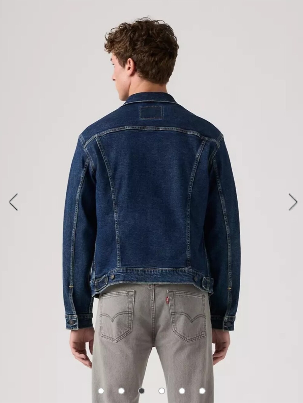 Levi's Men's Dark Blue Denim Trucker Jacket - Classic Trucker Style - Picture 3 of 9